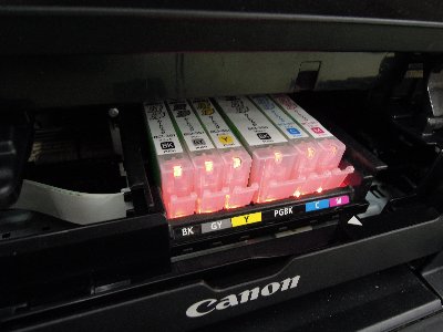 CANONプリンターのカートリッジ設置画面2