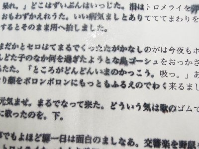純正の染料インクで印刷した紙の画像